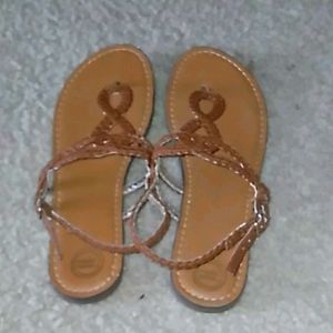 Brown girls sandals